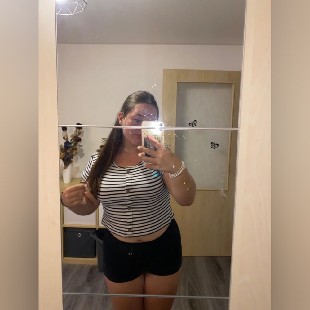 Black White Tank Top, S